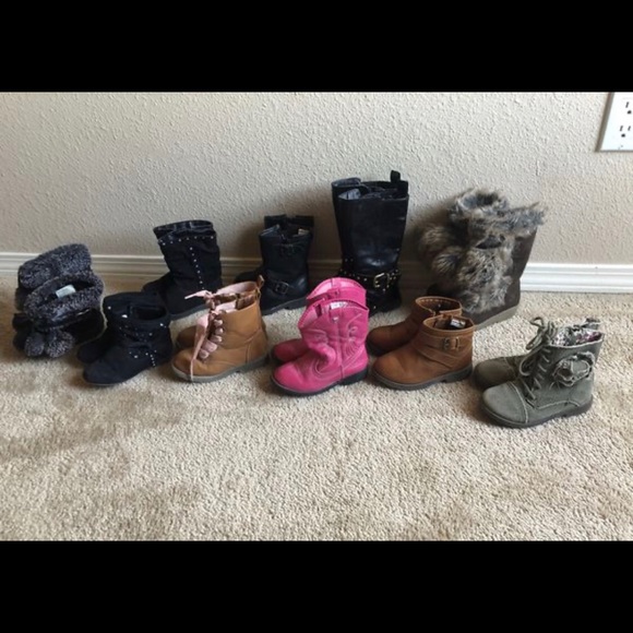 Other - 10 pairs of girls 8c boots. $50 for all.